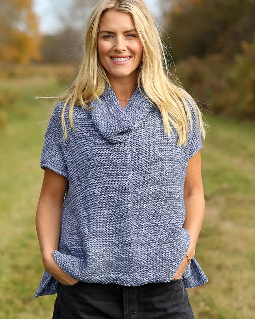 TASHA MARLED SLEEVELESS CHUNKY COWL COTTON sold by Wooden Ships