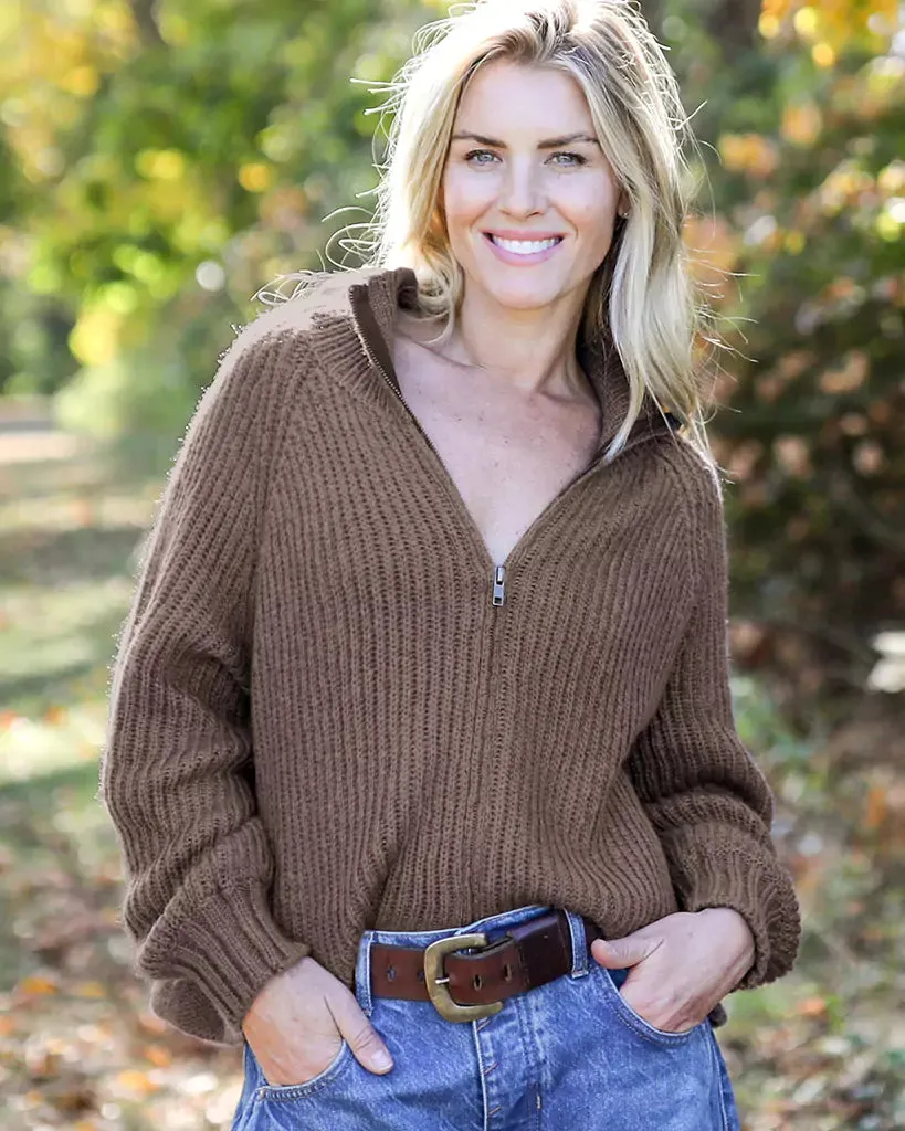 LEO ZIP CARDI CHUNKY sold by Wooden Ships