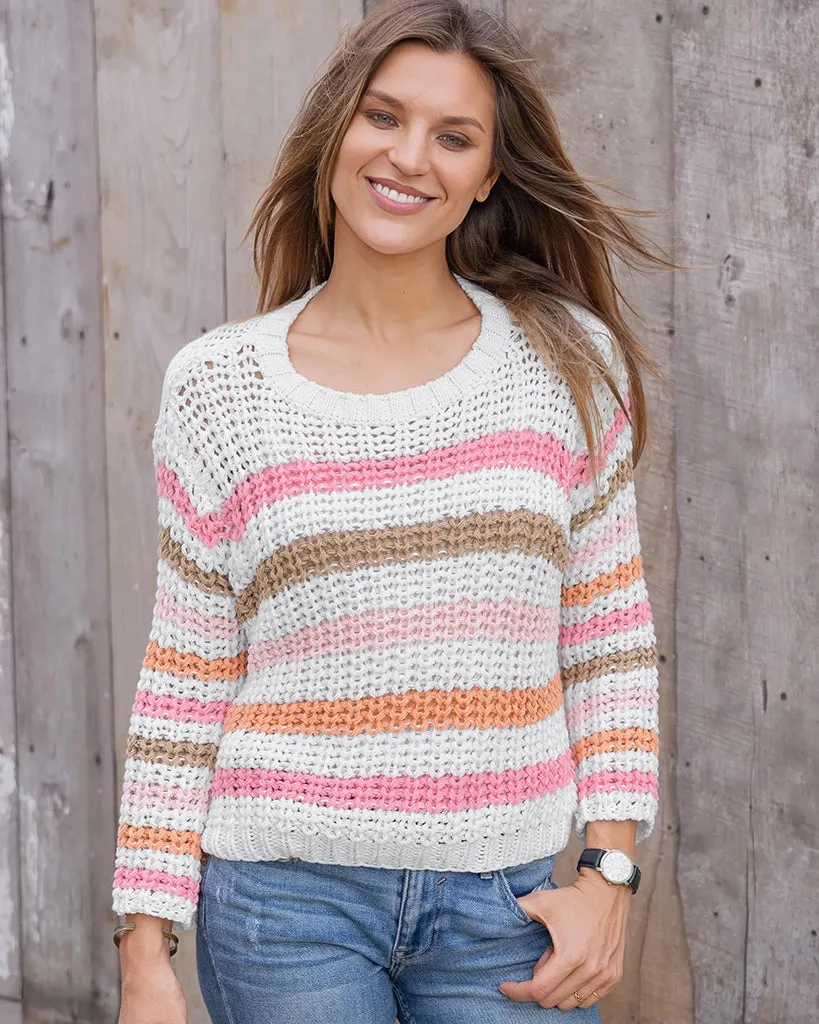 *SALE* - ARIEL STRIPED CROPPED CHUNKY TOP COTTON sold by Wooden Ships