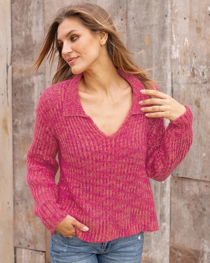 *SALE* - TEDDY MARLED CROPPED POLO CHUNKY sold by Wooden Ships product image thumbnail 4