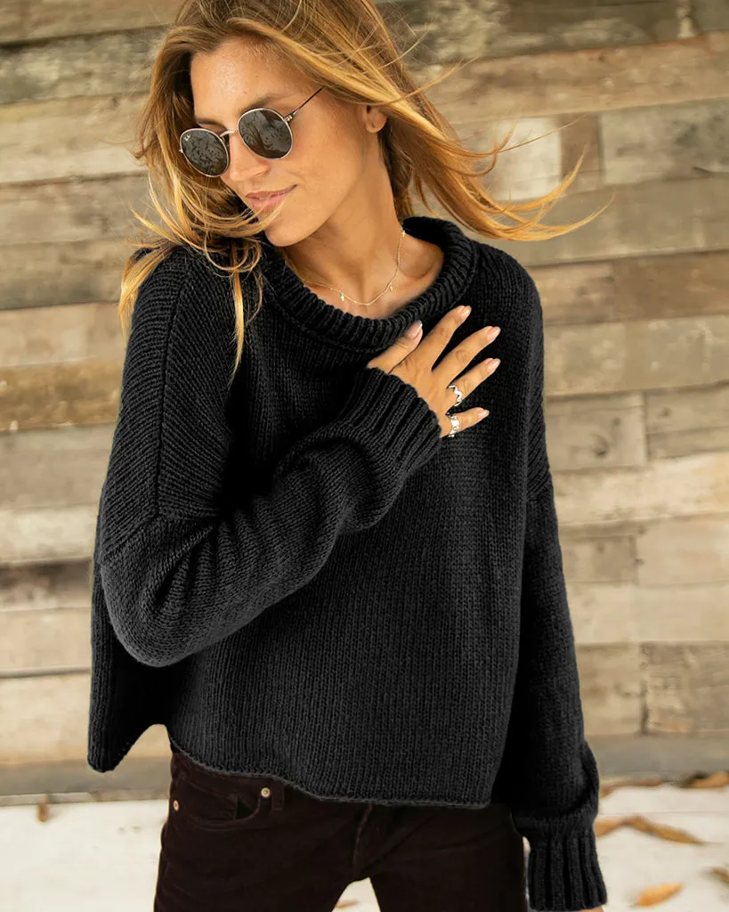 THEO CROPPED BOYFRIEND CREW CHUNKY sold by Wooden Ships product image thumbnail 5