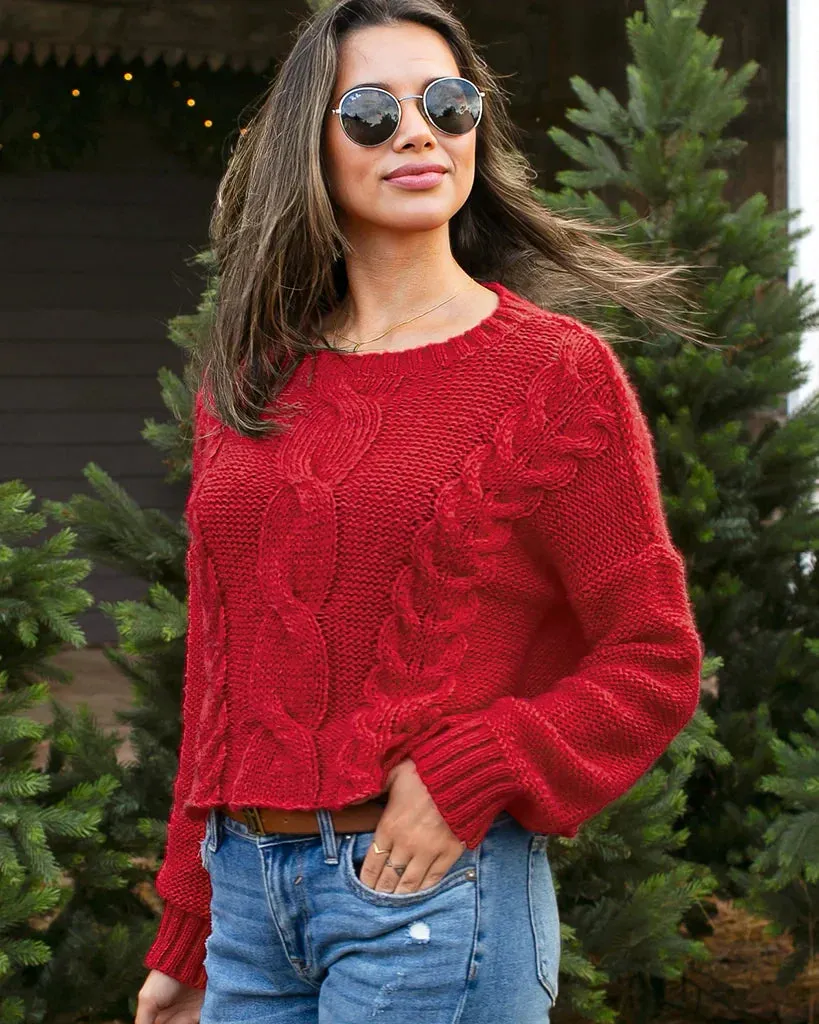 ASPEN CROPPED CABLE CREW CHUNKY sold by Wooden Ships product image thumbnail 5