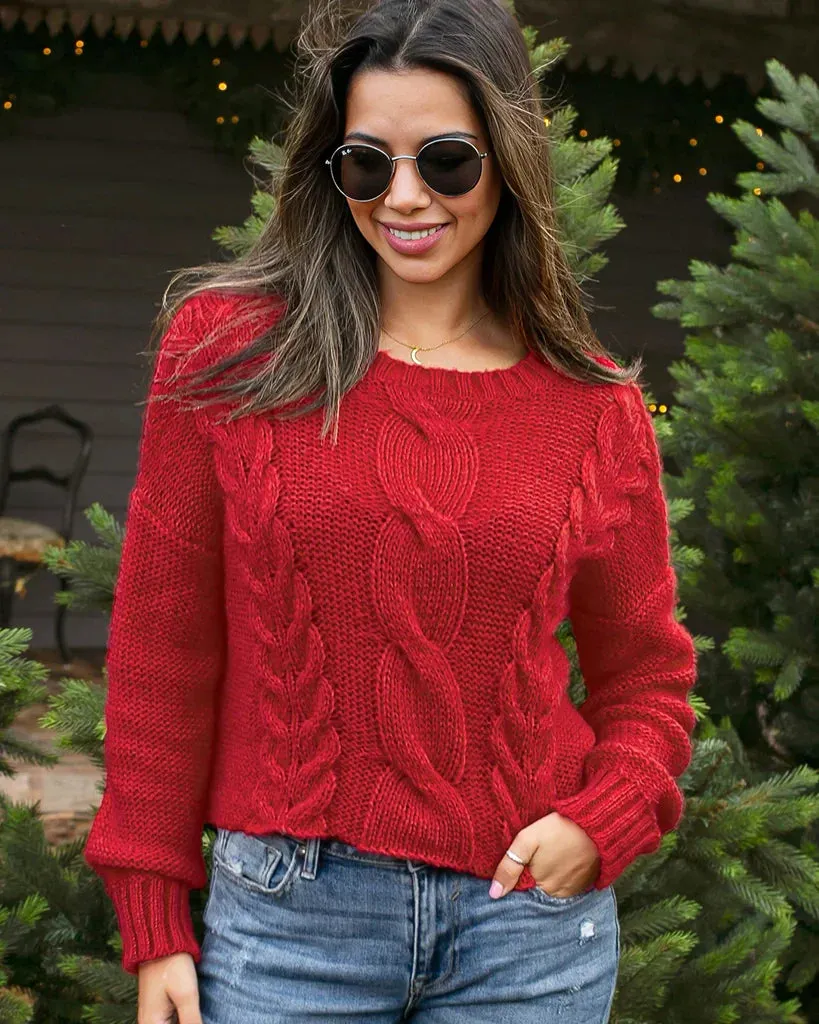 ASPEN CROPPED CABLE CREW CHUNKY sold by Wooden Ships product image thumbnail 3