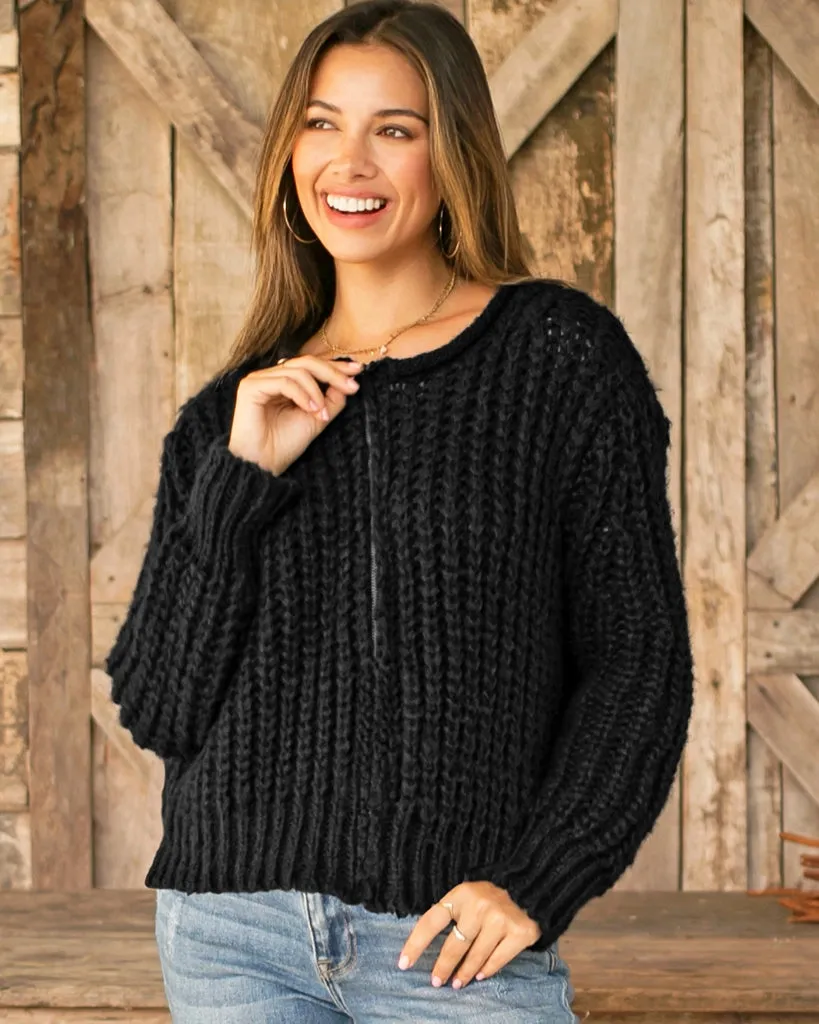 TARA ZIP BOMBER CARDI CHUNKY sold by Wooden Ships product image thumbnail 4