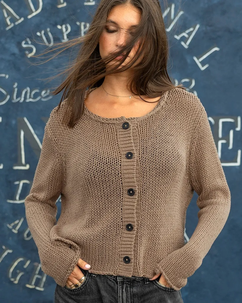 PARK BUTTON CHUNKY CARDI COTTON sold by Wooden Ships product image thumbnail 3