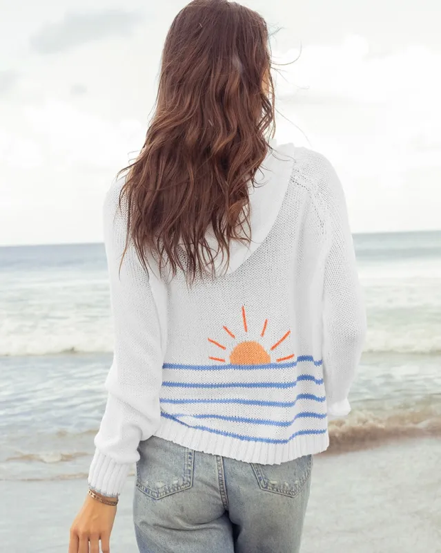 SUNRISE ZIP HOODIE COTTON sold by Wooden Ships