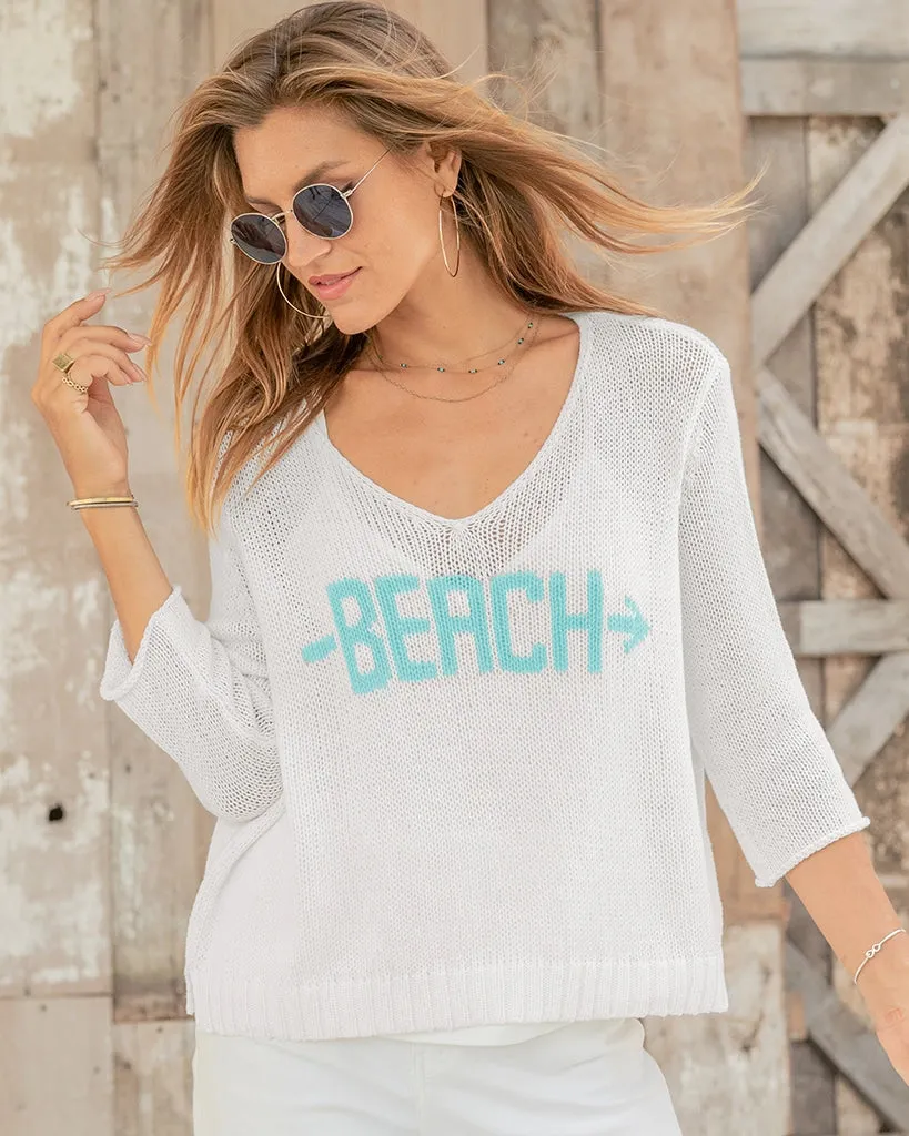 *SALE* - BEACH ARROW 3/4 SLEEVE V COTTON sold by Wooden Ships product image thumbnail 4