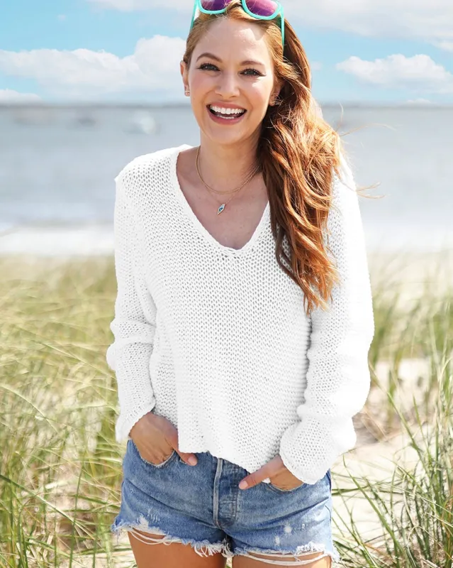 MAUI CROPPED CHUNKY V COTTON sold by Wooden Ships