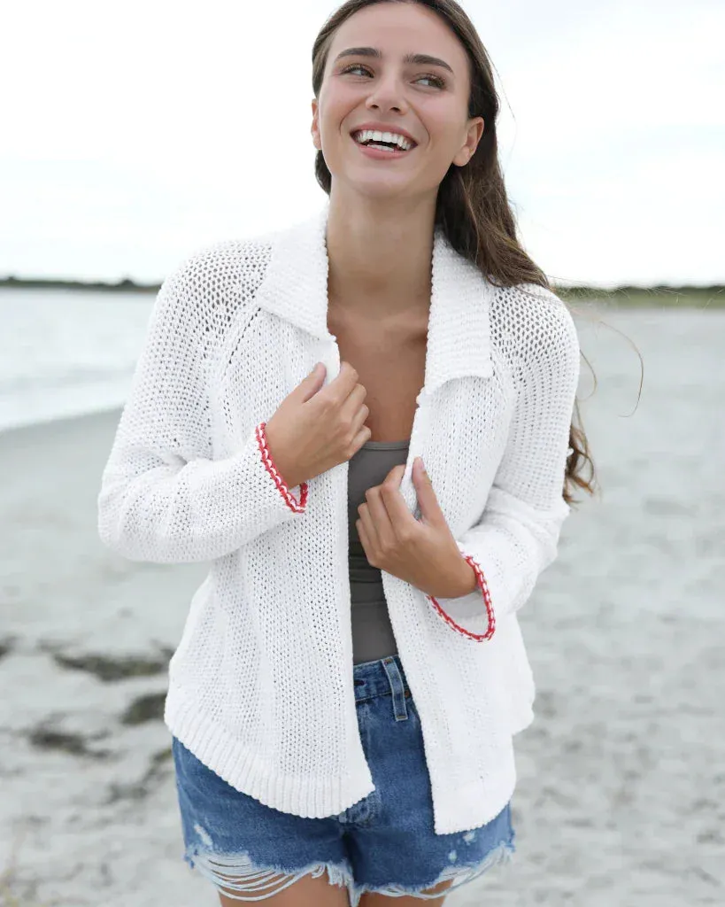 HEART BACK CHUNKY CARDI COTTON sold by Wooden Ships product image thumbnail 3