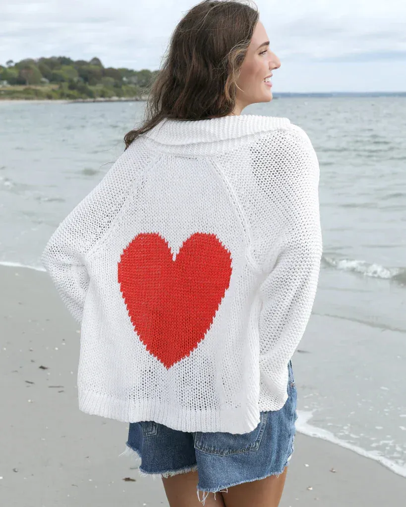 HEART BACK CHUNKY CARDI COTTON sold by Wooden Ships product image thumbnail 4