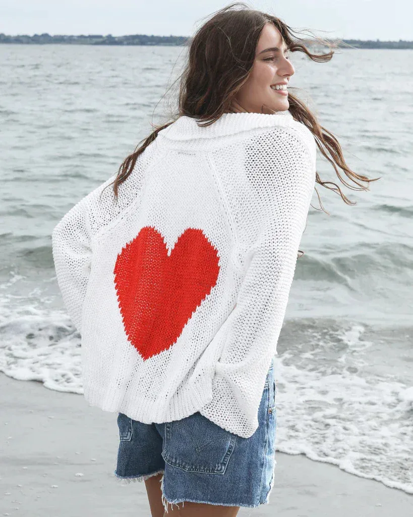 HEART BACK CHUNKY CARDI COTTON sold by Wooden Ships product image thumbnail 5