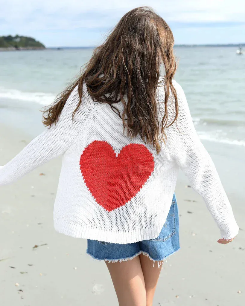 HEART BACK CHUNKY CARDI COTTON sold by Wooden Ships product image thumbnail 2