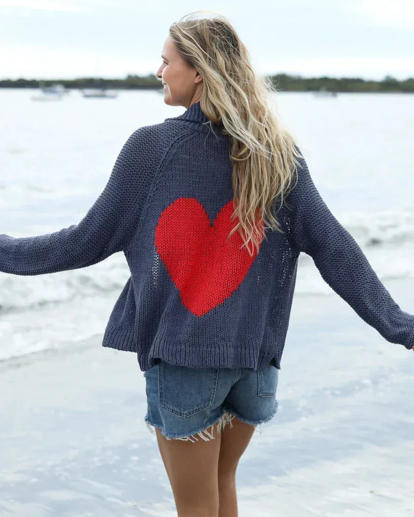 HEART BACK CHUNKY CARDI COTTON sold by Wooden Ships product image thumbnail 3