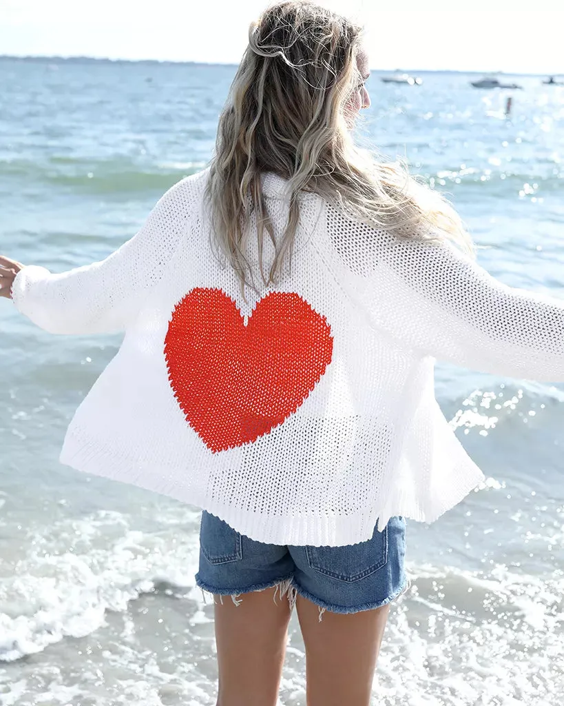 HEART BACK CHUNKY CARDI COTTON sold by Wooden Ships product image thumbnail 5