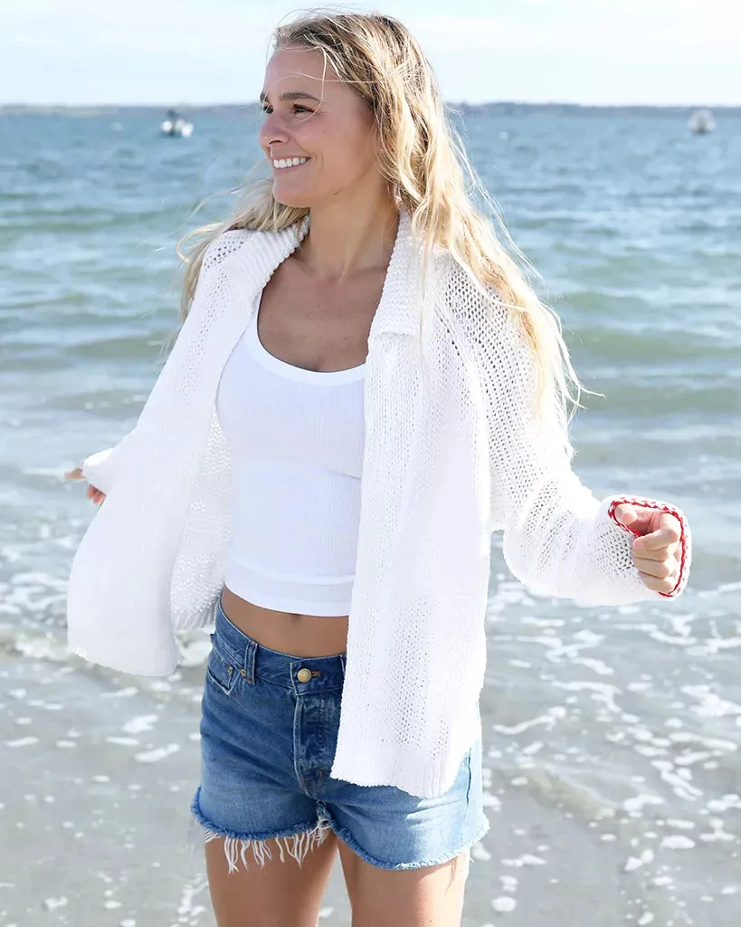 HEART BACK CHUNKY CARDI COTTON sold by Wooden Ships product image thumbnail 3