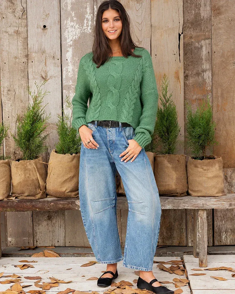 *SALE* - ASPEN CROPPED CABLE CREW CHUNKY sold by Wooden Ships product image thumbnail 3