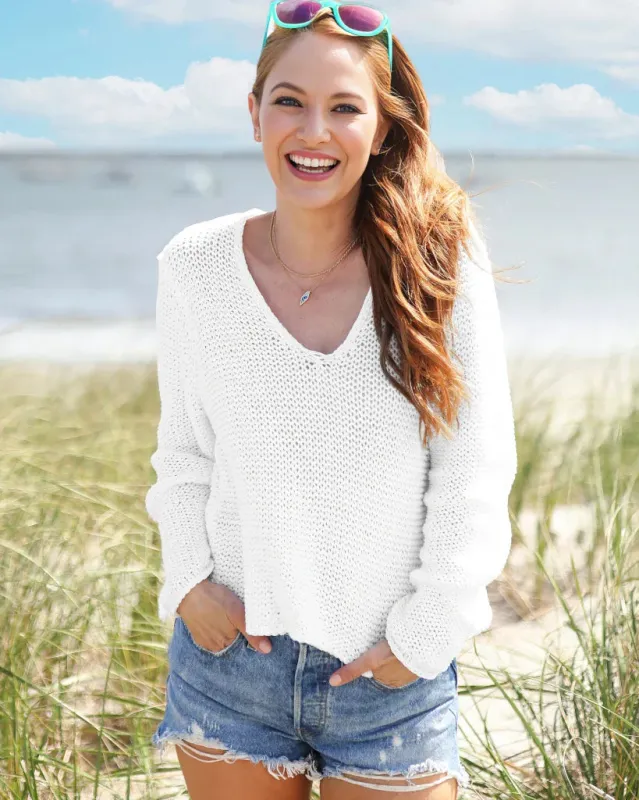 MAUI CROPPED CHUNKY V COTTON sold by Wooden Ships