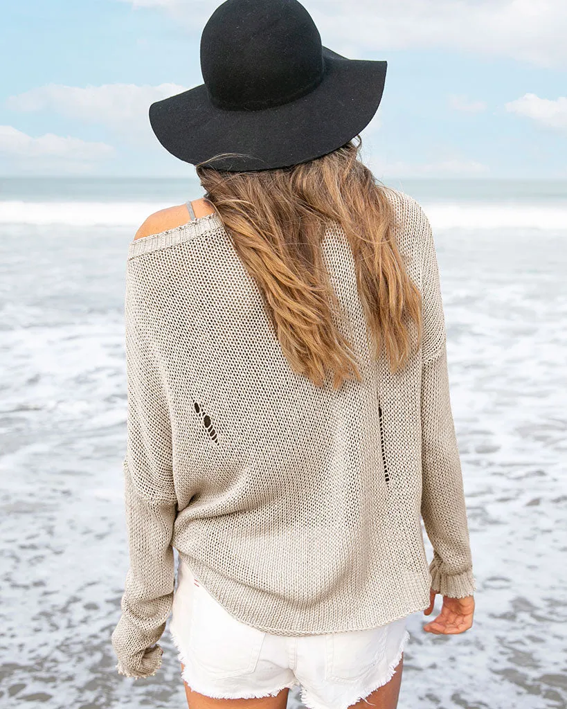 BEACH BUM PRINTED DISTRESSED CREW COTTON sold by Wooden Ships product image thumbnail 5