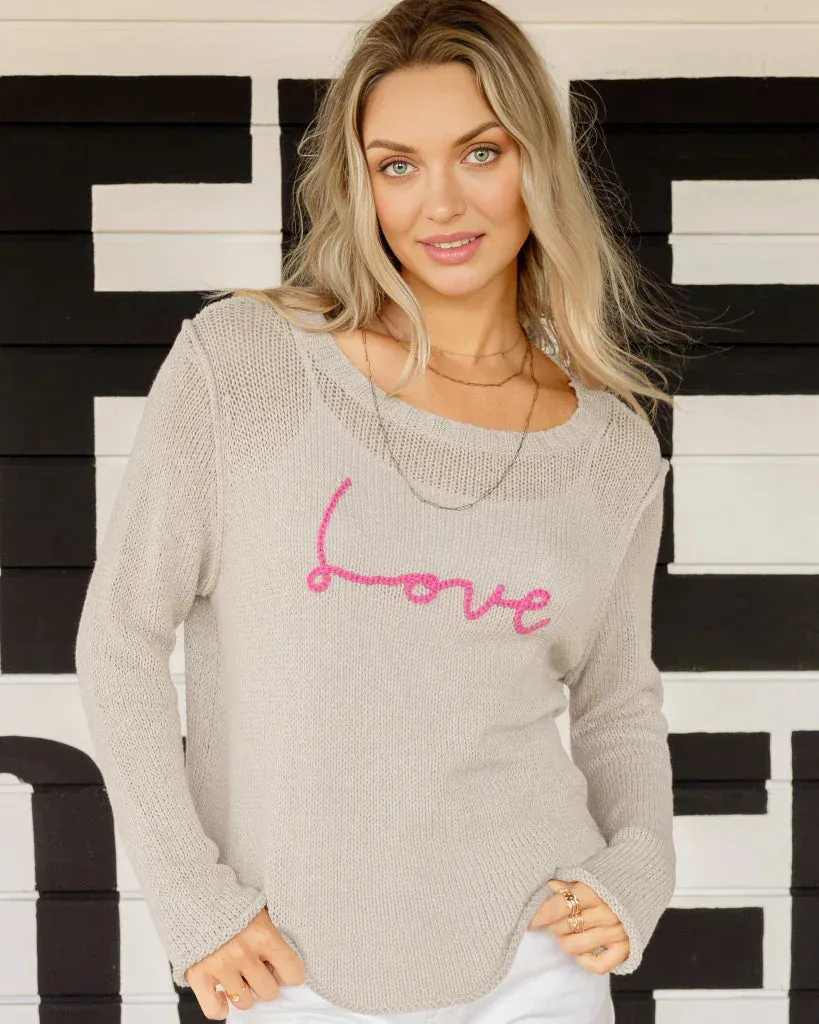 LOVE SCRIPT CREW COTTON sold by Wooden Ships product image thumbnail 4