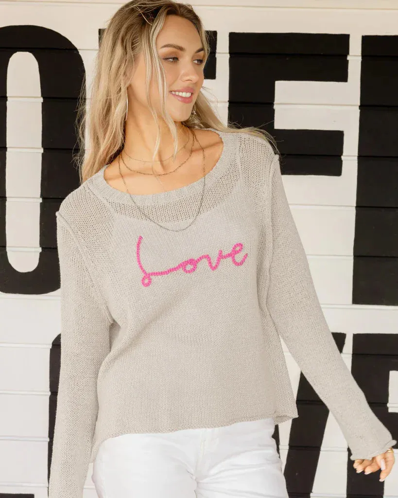 LOVE SCRIPT CREW COTTON sold by Wooden Ships product image thumbnail 5