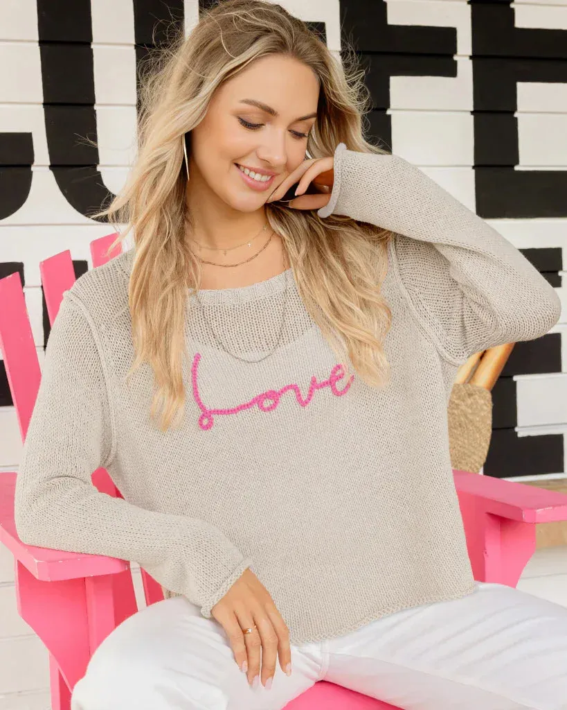 LOVE SCRIPT CREW COTTON sold by Wooden Ships product image thumbnail 2