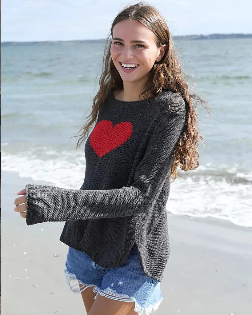HEART L/S CREW COTTON sold by Wooden Ships product image thumbnail 3