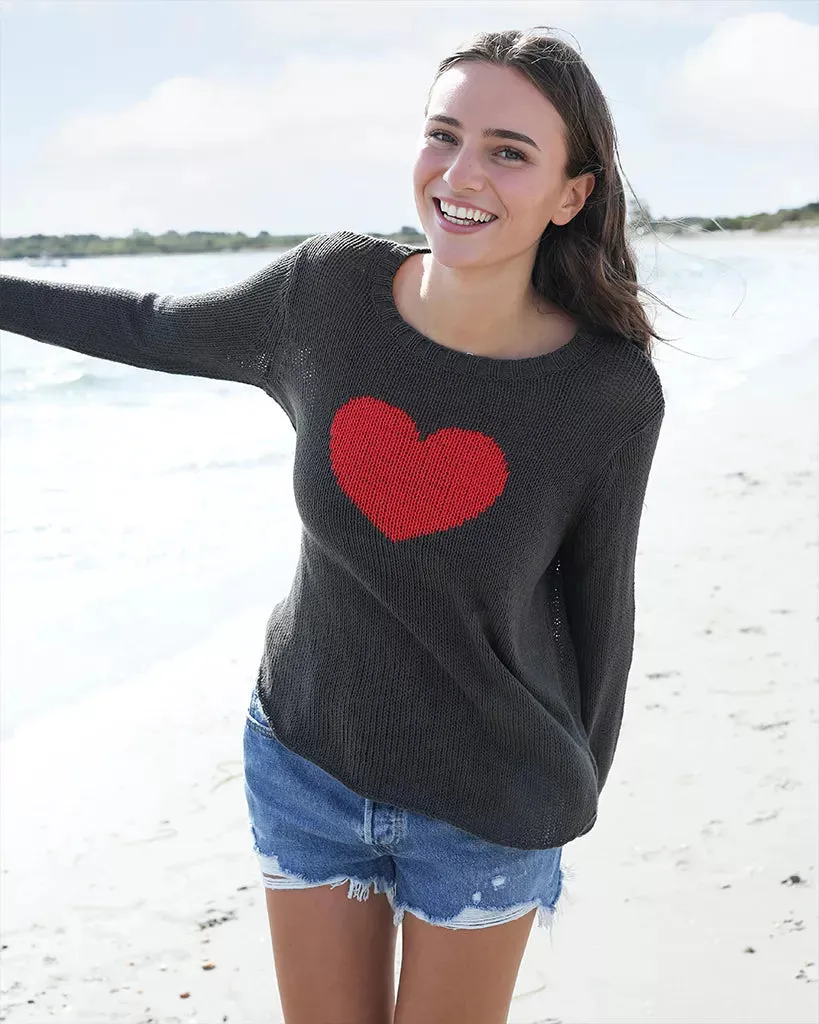HEART L/S CREW COTTON sold by Wooden Ships product image thumbnail 2