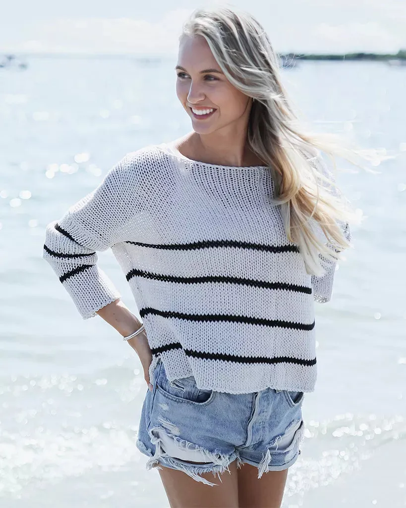 *SALE* - KEY WEST STRIPED CHUNKY CREW COTTON sold by Wooden Ships product image thumbnail 4