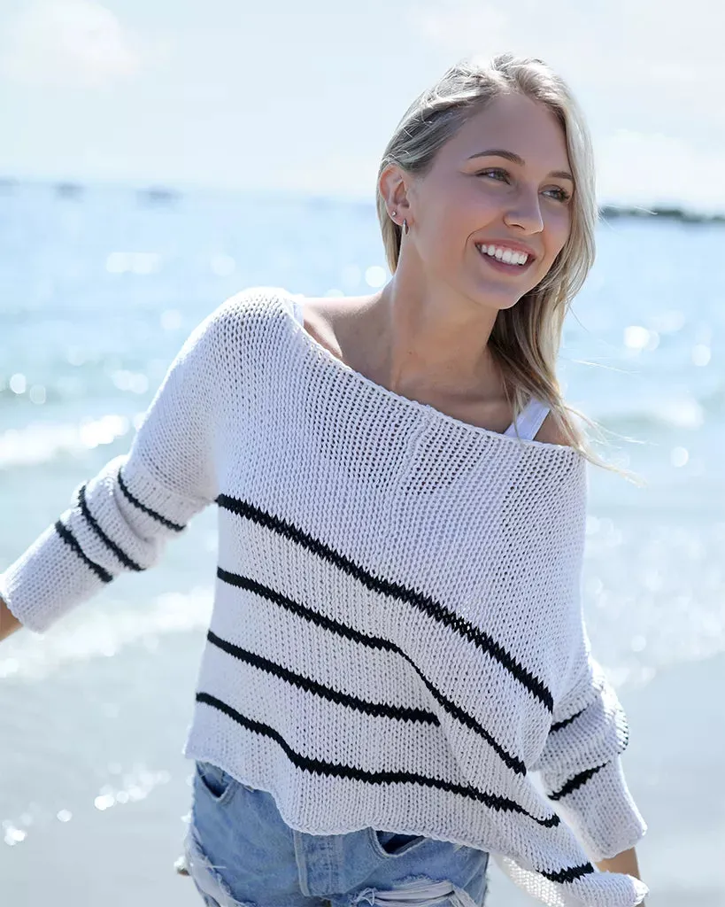 *SALE* - KEY WEST STRIPED CHUNKY CREW COTTON sold by Wooden Ships product image thumbnail 3