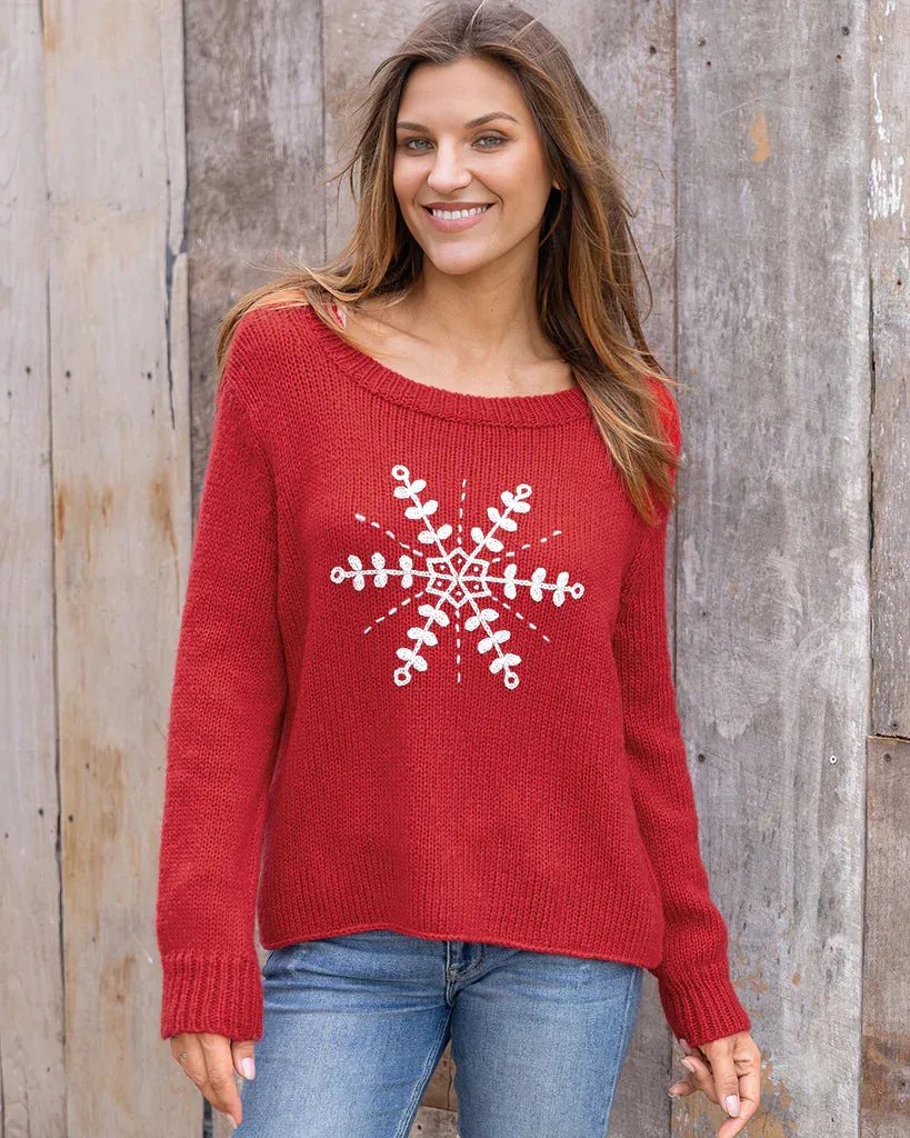 *SALE* - CLARA EMBROIDERED CREW CHUNKY sold by Wooden Ships