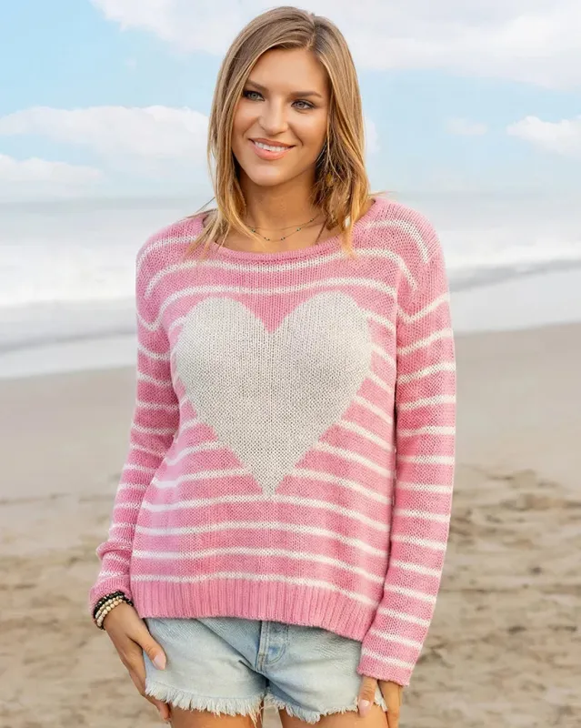 *SALE* - AMELIE HEART L/S CREW COTTON sold by Wooden Ships