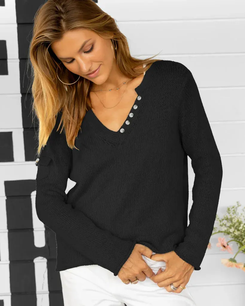 BELLA HENLEY TOP COTTON sold by Wooden Ships product image thumbnail 4
