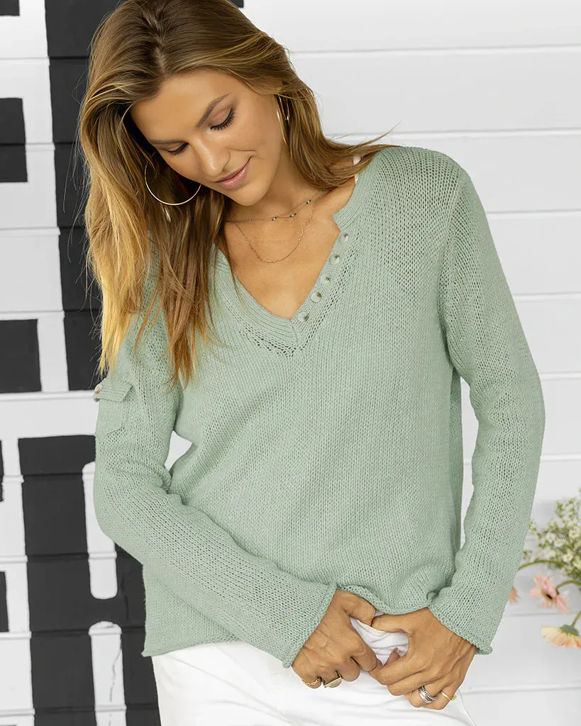 BELLA HENLEY TOP COTTON sold by Wooden Ships product image thumbnail 3