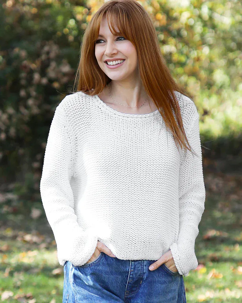 *SALE* - MAUI CROPPED CHUNKY CREW COTTON sold by Wooden Ships