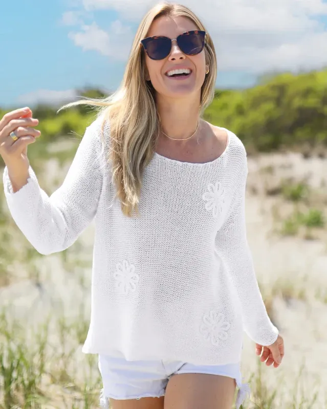 BLOSSOM CROPPED TOP CREW COTTON sold by Wooden Ships