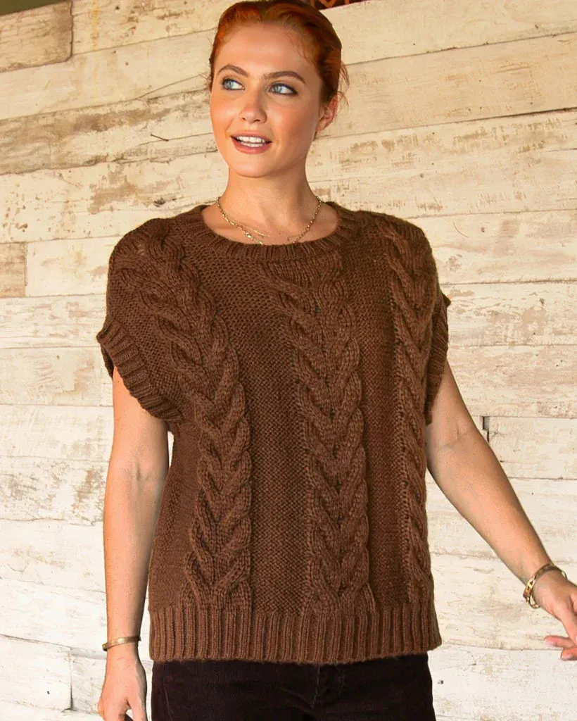 *SALE* - FIONA CABLE CREW VEST CHUNKY sold by Wooden Ships product image thumbnail 2