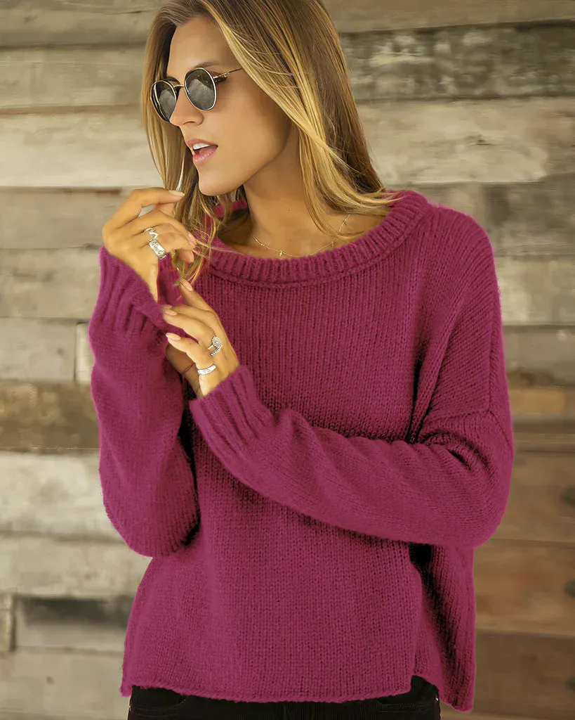 *SALE* - THEO CROPPED BOYFRIEND CREW CHUNKY sold by Wooden Ships