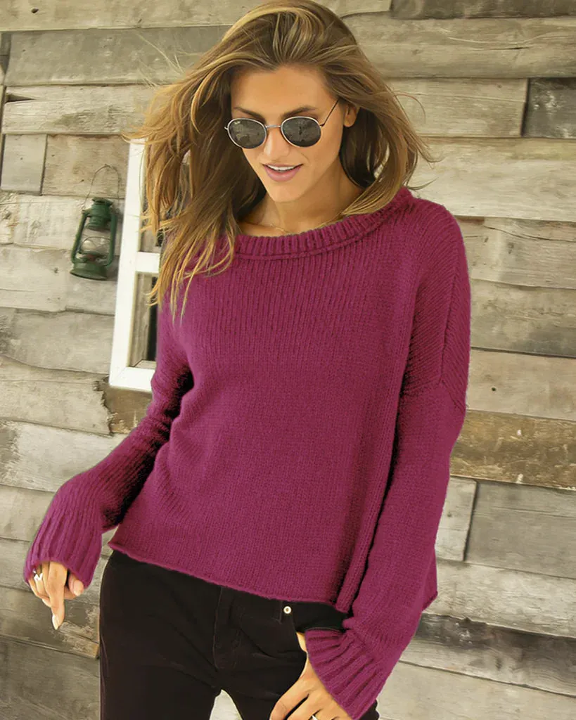 *SALE* - THEO CROPPED BOYFRIEND CREW CHUNKY sold by Wooden Ships product image thumbnail 3