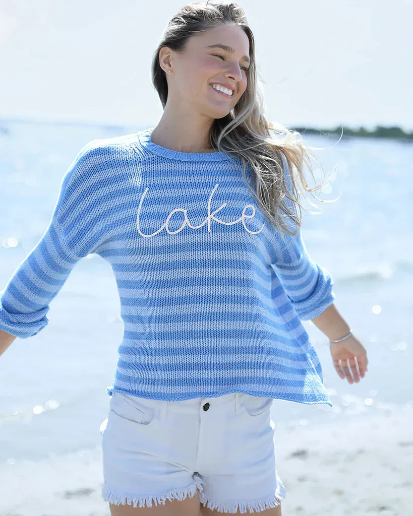 LAKE STRIPED CREW COTTON sold by Wooden Ships product image thumbnail 5