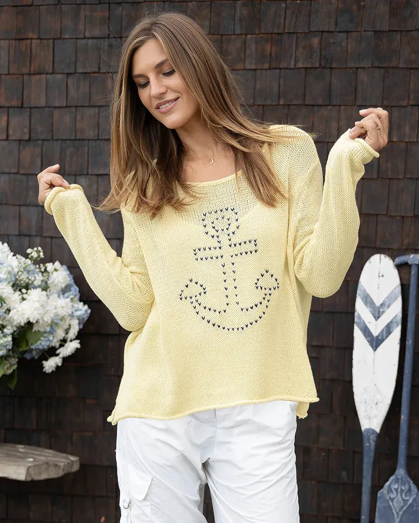 STITCHED ANCHOR CREW COTTON sold by Wooden Ships product image thumbnail 4