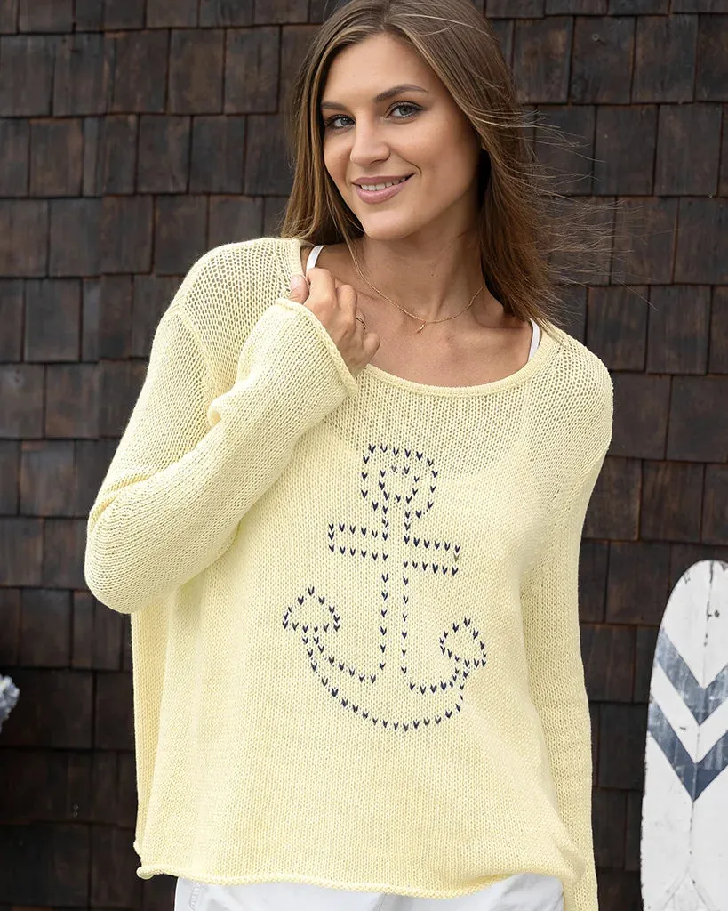 STITCHED ANCHOR CREW COTTON sold by Wooden Ships product image thumbnail 5