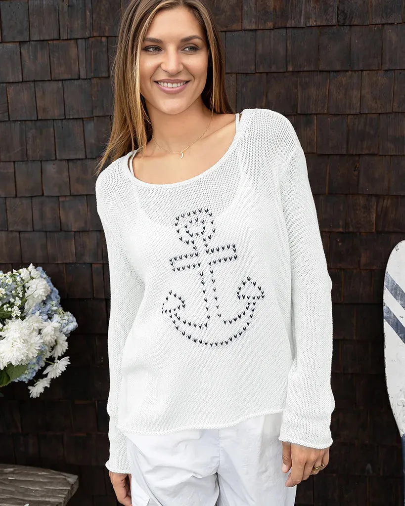 STITCHED ANCHOR CREW COTTON sold by Wooden Ships product image thumbnail 5
