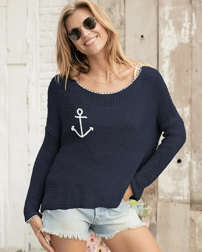 KEY WEST ANCHOR CHUNKY CREW COTTON sold by Wooden Ships product image thumbnail 4