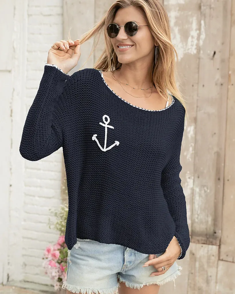 KEY WEST ANCHOR CHUNKY CREW COTTON sold by Wooden Ships product image thumbnail 3