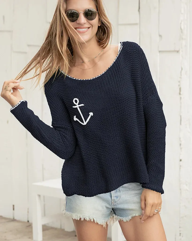 KEY WEST ANCHOR CHUNKY CREW COTTON sold by Wooden Ships