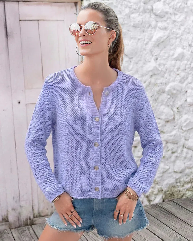 *SALE* - PARK BUTTON CHUNKY CARDI COTTON sold by Wooden Ships product image thumbnail 2