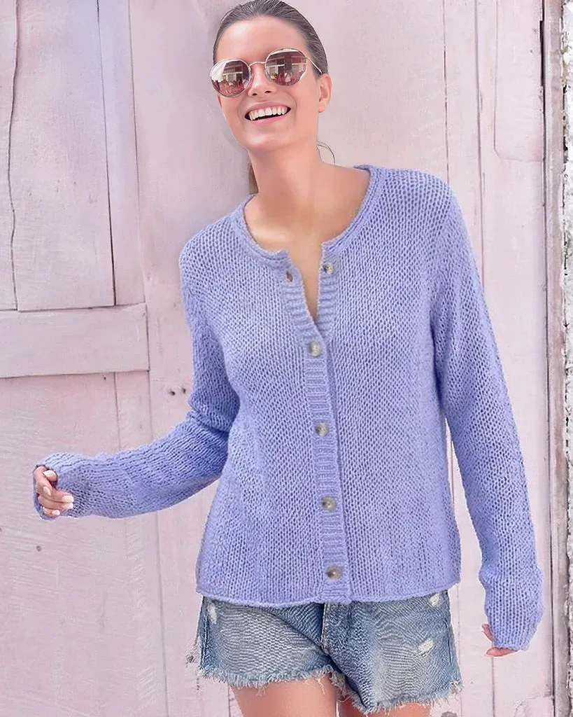 *SALE* - PARK BUTTON CHUNKY CARDI COTTON sold by Wooden Ships
