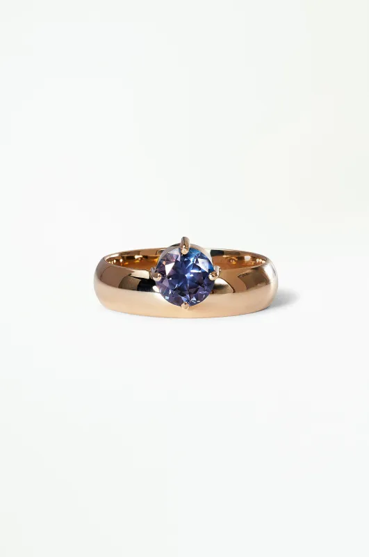 One Of A Kind Round Cut Sapphire Dome Monolith sold by WWAKE