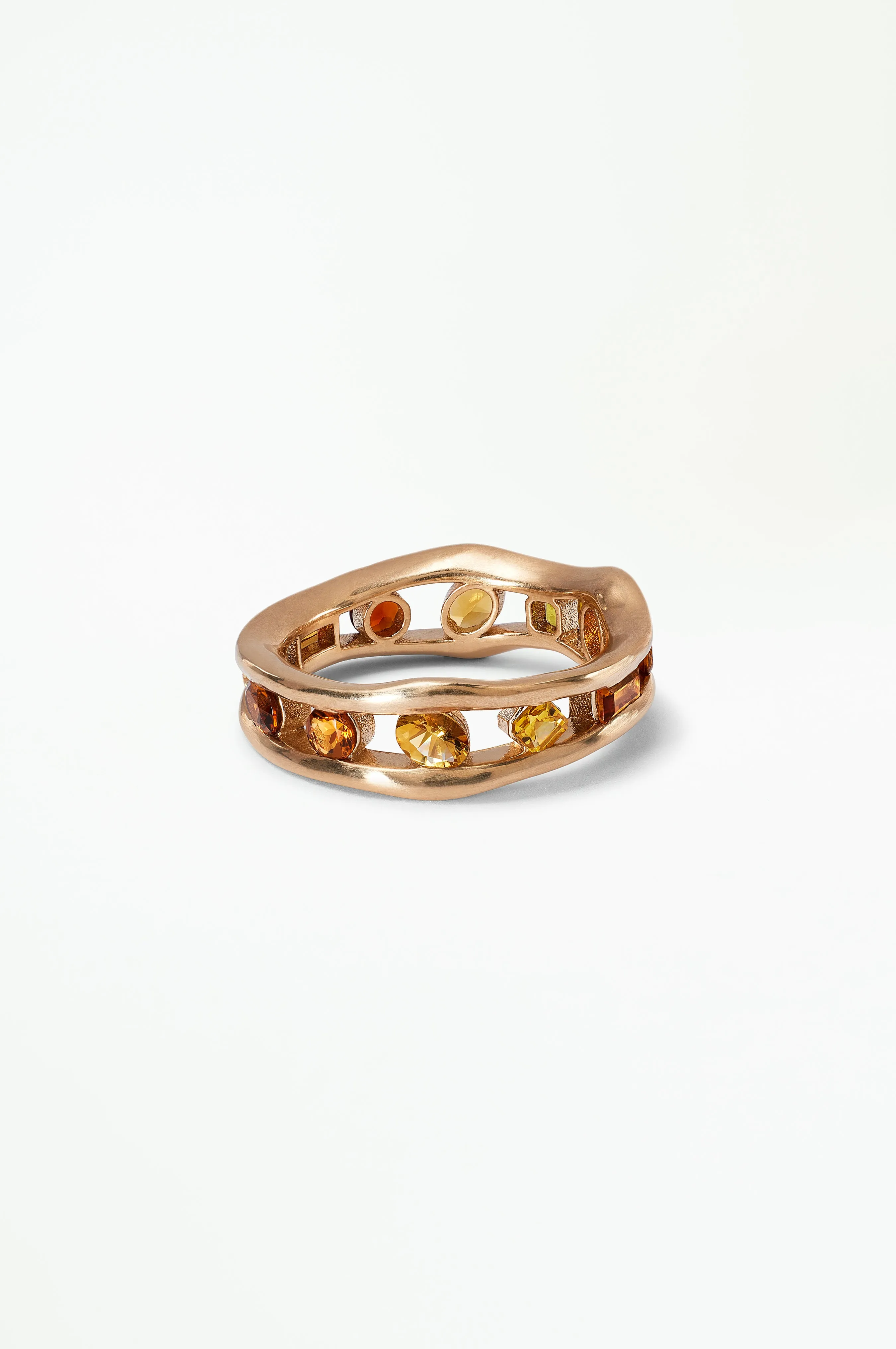 Sapphire and Citrine Float Ring sold by WWAKE product image thumbnail 3
