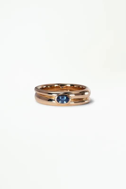 Spiral Ring – Sapphire sold by WWAKE